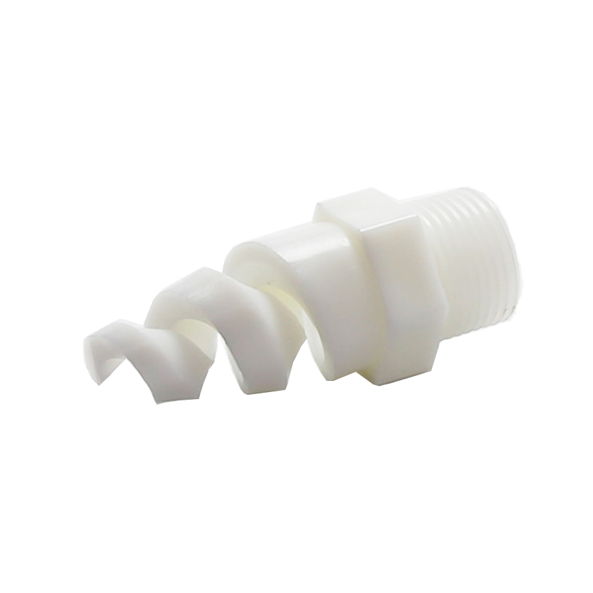 Bicos de pulverização em espiral de plástico PP PTFE Pigtail